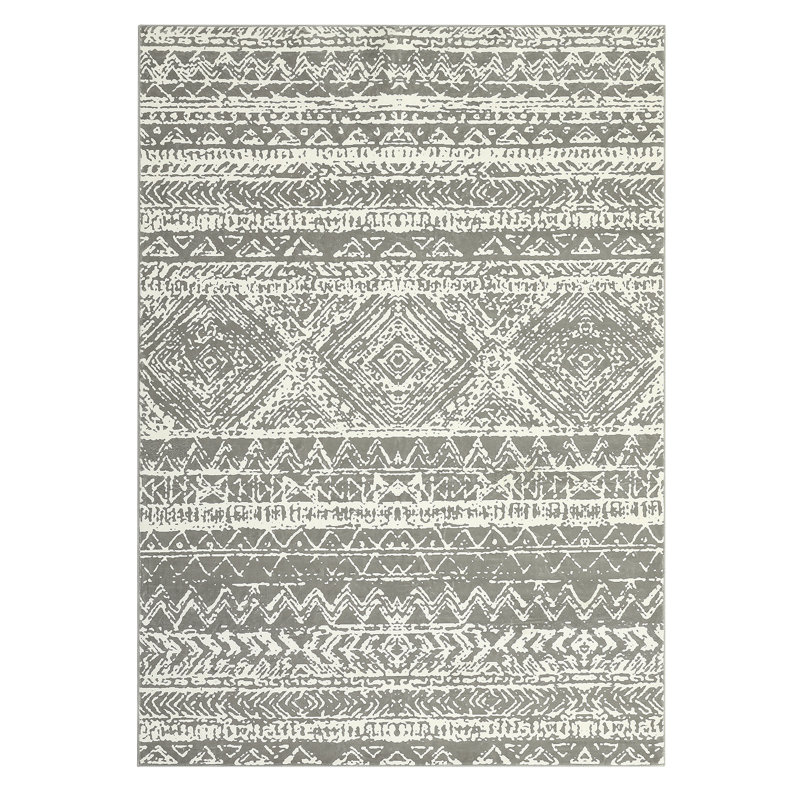 Boho Machine Washable Rug with Rubber Backing for Living Room Large Non-Slip Dining Room Rug Easy-Cleaning Floor Carpet for Bedroom Office Nursery Playroom