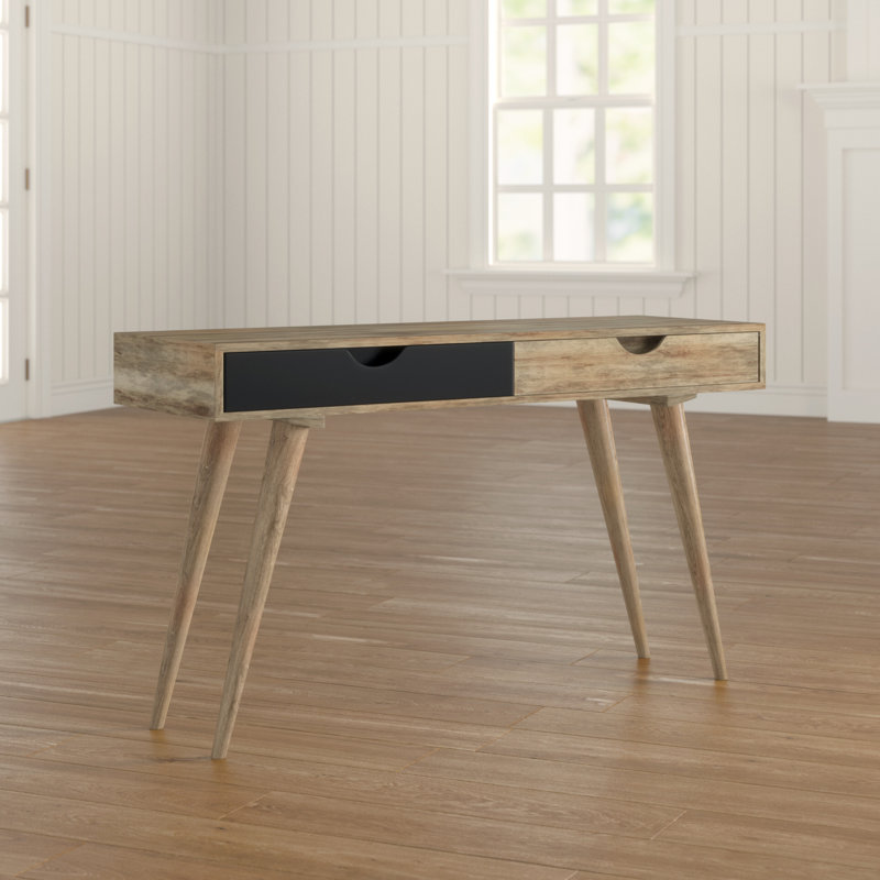 Rousseau 120cm Solid Wood Console Table, Black