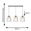 Susie 3 - Light Matte Black Pendant
