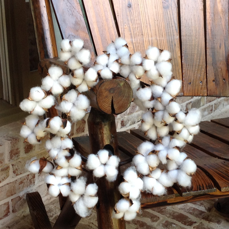 Couronne en faux coton 14 po