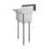 22 In. X 18 In. Stainless Steel One Compartment Sink With 12 In. X 16 In. X 10 In. Bowl