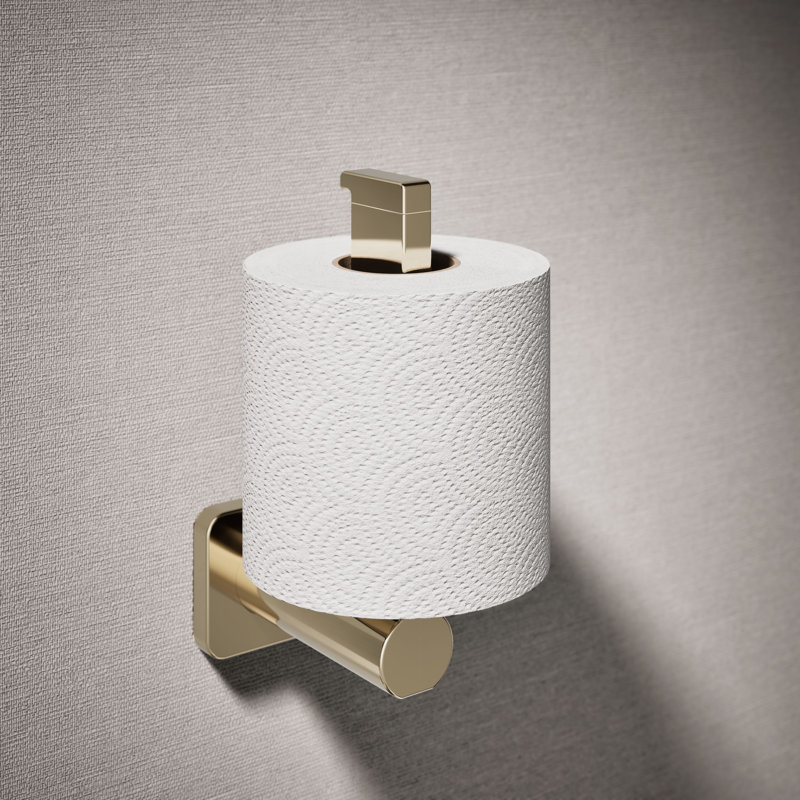 Parallel Vertical Toilet Paper Holder, Gold