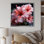 «Pink Hibiscus Graceful Curves Harmony» sur impression sur toile