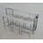 Ezma 3 - Person Marble Top Trestle Dining Set-1100181155