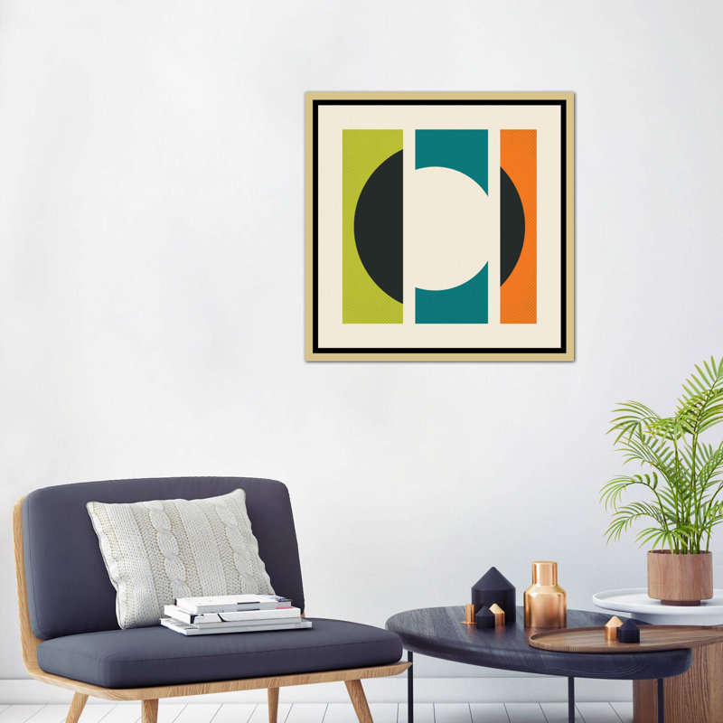 «Missing» par Jazzberry Blue - impression d'art graphique, Toile encadrée d'or, H 18 po x l 18 po x 1,5 po