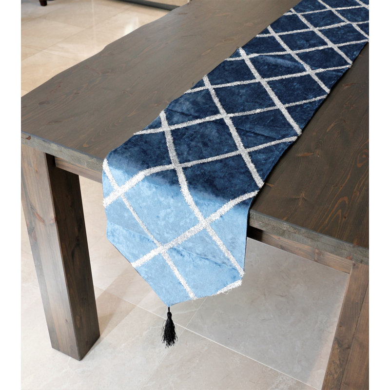 Chemin de table Bottorff, bleu