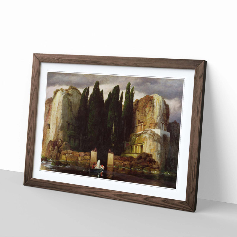 Arnold Bocklin - Single Picture Frame Painting, Walnut