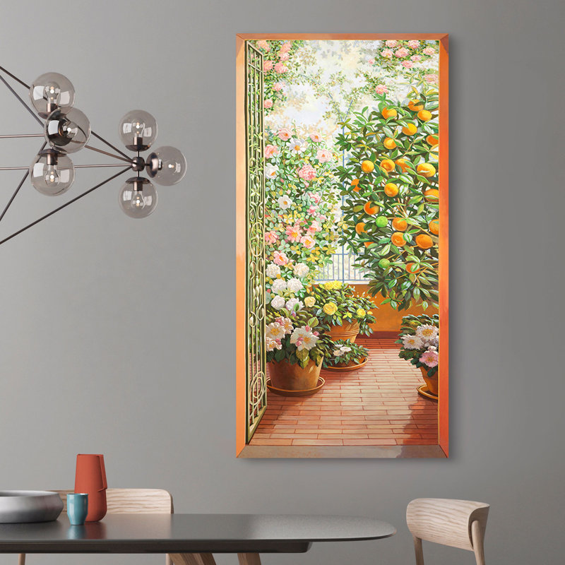 Door To The Flowery Terrace by Andrea Del Missier - Wrapped Canvas Print, 60cm H x 120cm W x 4cm D