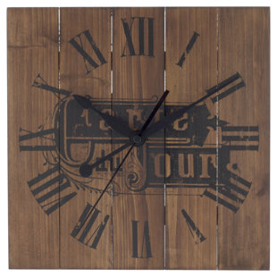 Horloge murale en bois