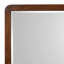 Commode 6 tiroirs avec miroir noyer foncé