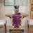 Purple Table Runner European Embroidery for Christmas Dining Table, Dresser, Home Decor Accents