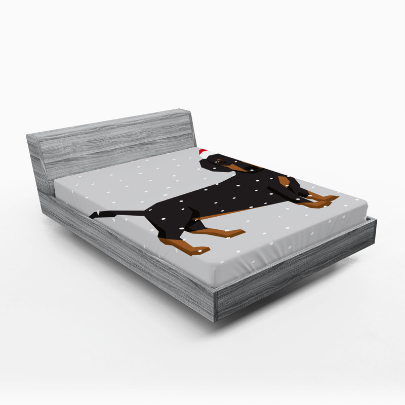 Drap-housse de teckel Ambesonne, Drap-housse pour très grand lit californien