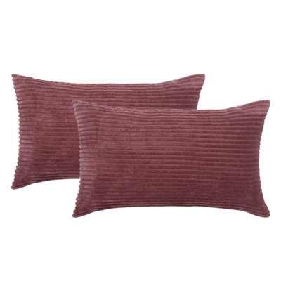 Velvet Cross Lines Cotton Blend Throw Pillow