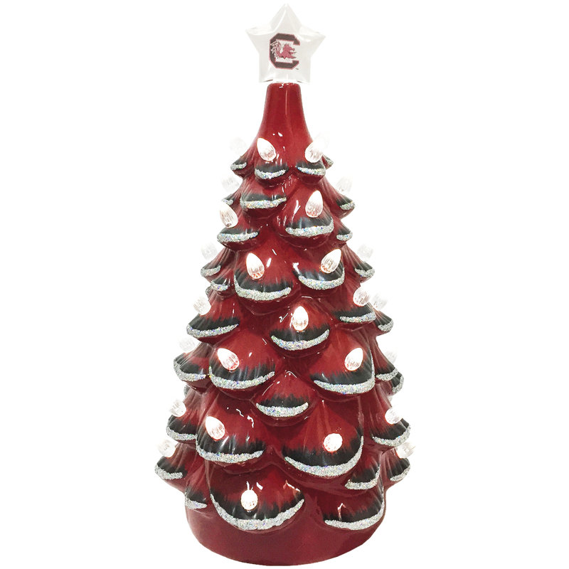 Arbre en céramique NCAA College Spirit, Gamecocks de South Carolina