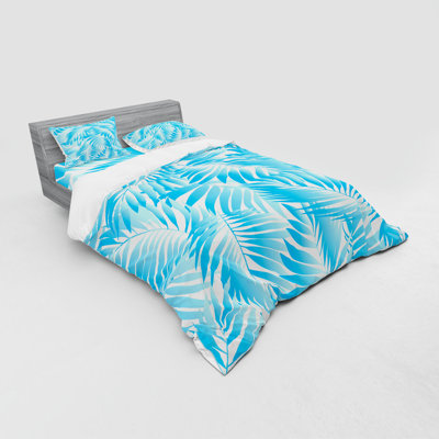 Ensemble de housse de couette en microfibre Miami / turquoise / bleu Miami