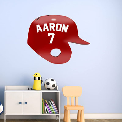 Adhésif décoratif casque de baseball