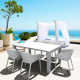 Farrah 39.37'' Rectangular 6 - Person Outdoor Dining Set