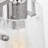 Crofton Bathroom Bedroom Wall Fixture With Clear Crackle Glass Shade-112738087-112738081-112738084
