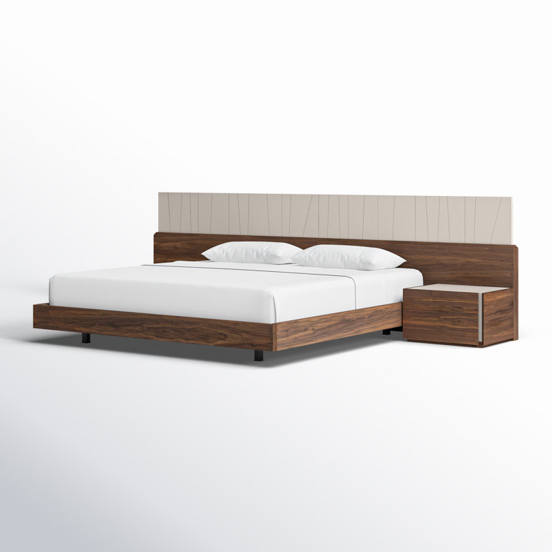 Mcgruder Panel Bed, King, Walnut