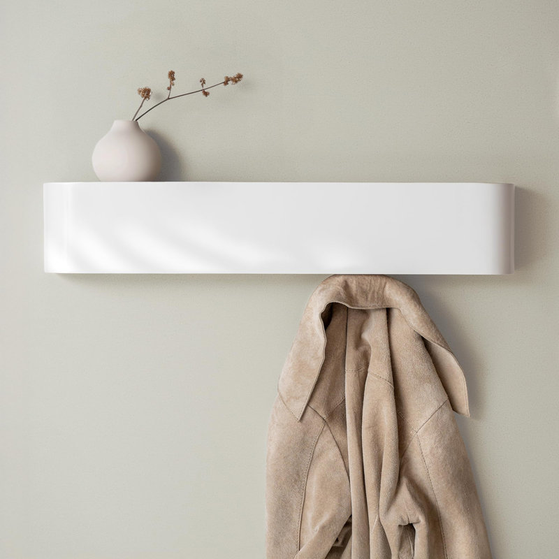 Wall-Mounted Coat Rack, White