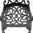 7-Piece Set Of Cast Aluminum Patio Furniture With Black Frame And Off-White Seat Cushions(Same Sku: W1710S00397)-1686110861