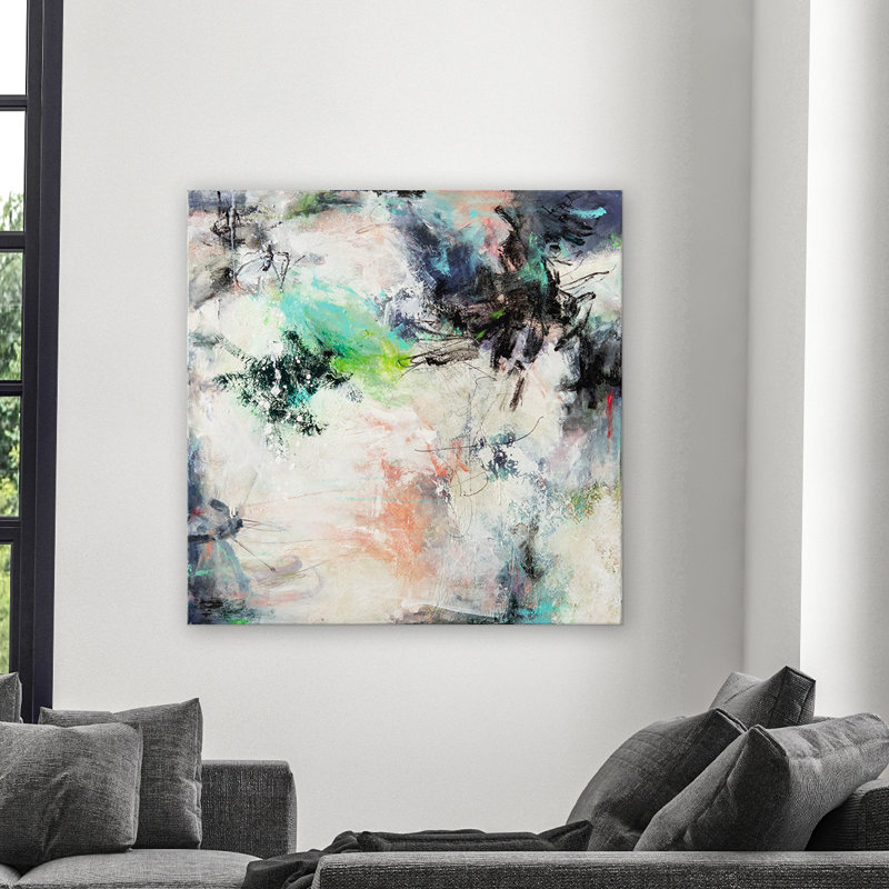 Midnight And Lace Print by Patricia Schwimmer, Wrapped Canvas, 40" H x 40" W x 1.5" D