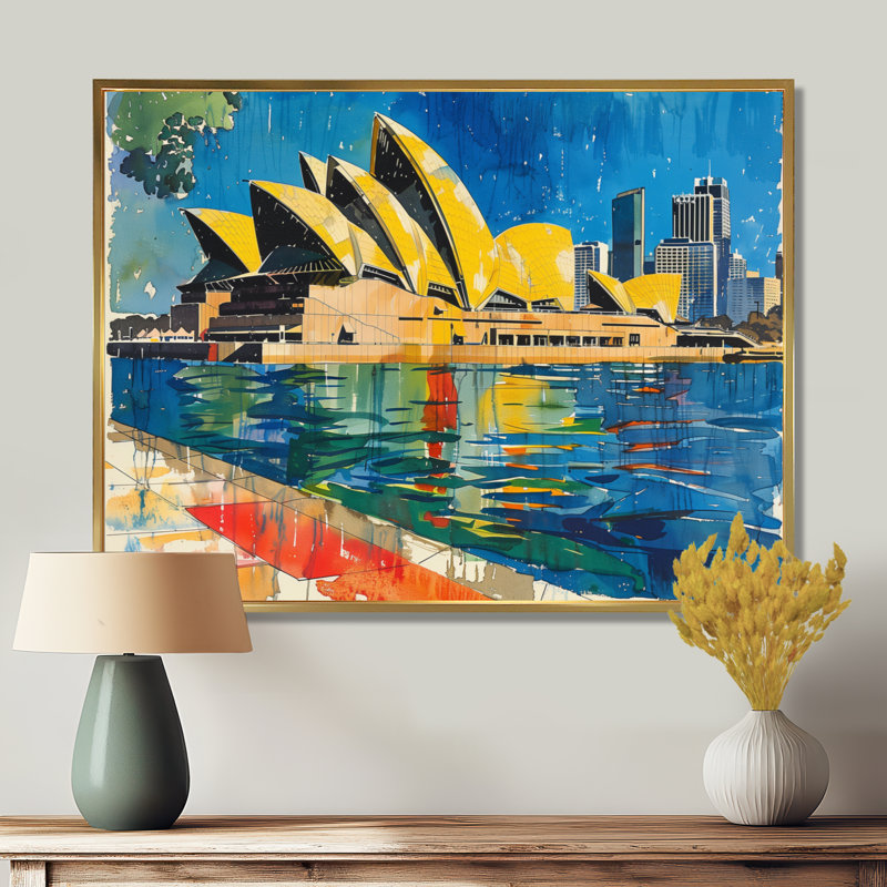 Fustré - Australie, art mural salon, H 34 po x l 44 po x P 1,5 po, Métal métal