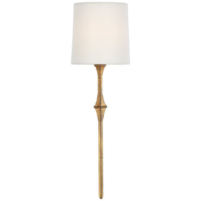 Dauphine 1 - Light Wallchiere, Fabric, Gilded Iron
