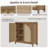 Boho - Rattan Sideboard With Adjustable Shelves-268404459