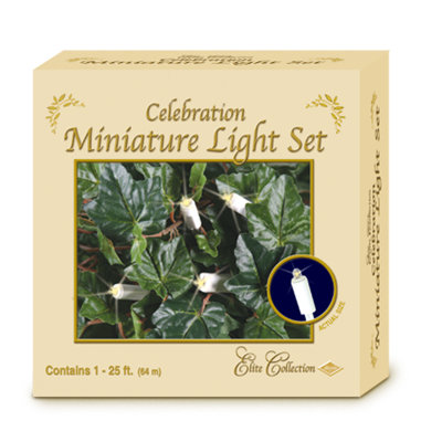 Mini-chaîne lumineuse 25 pi 100 lumières elite célébration