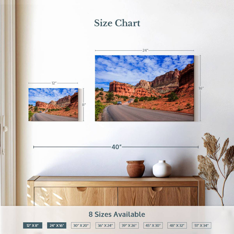 Parc national Mehar Capitol Reef Voyageurs, H 16 po x l 24 po