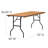 Wofford Rectangular Wooden Folding Training and Event Table-7165676