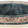 Alfa Rich Ultra-Thin Oriental Blue Beige Washable Non-Slip Area Rugs for Living Room Bedroom