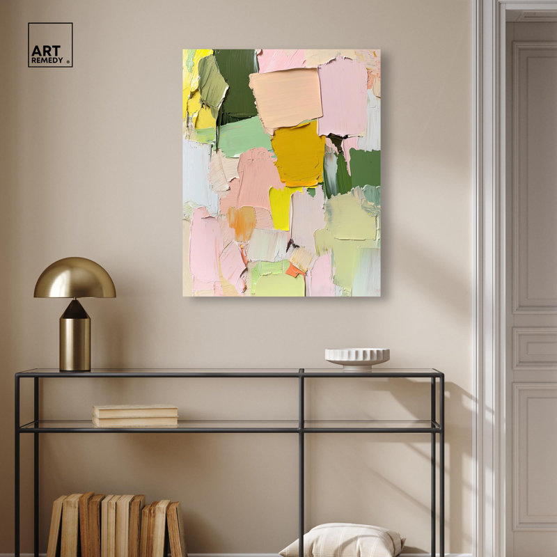 «Vibrant Vista I Canvas Bright Abstracts» par Art Remedy, H 30 po x l 24 po, Toile tendue