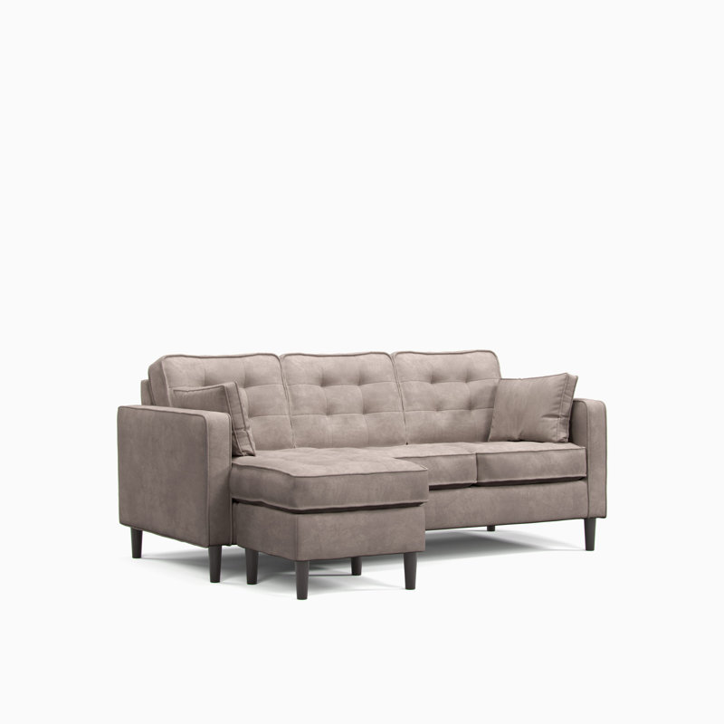 Arlo 3 Seater Sofa & Chaise, Pewter