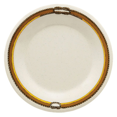  Assiette à hors-d'œuvre en mélamine 6,5 po, ensemble de 4