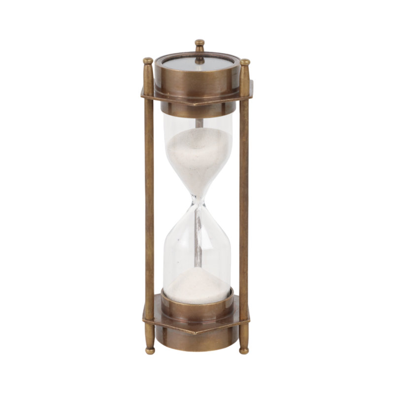 5" Poole Brass Hourglass