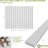 47"H x 1"T PVC Adjustable Slat Wall Panel Kit w/ 3"W Slats, Unfinished (contains 15 Slats)-609132817
