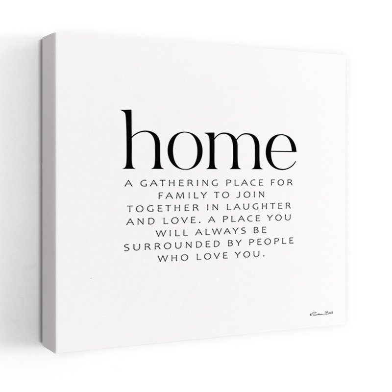 Home - A Gathering Place, art de l'architecture abstraite moderne minimaliste, H 18 po x l 18 po