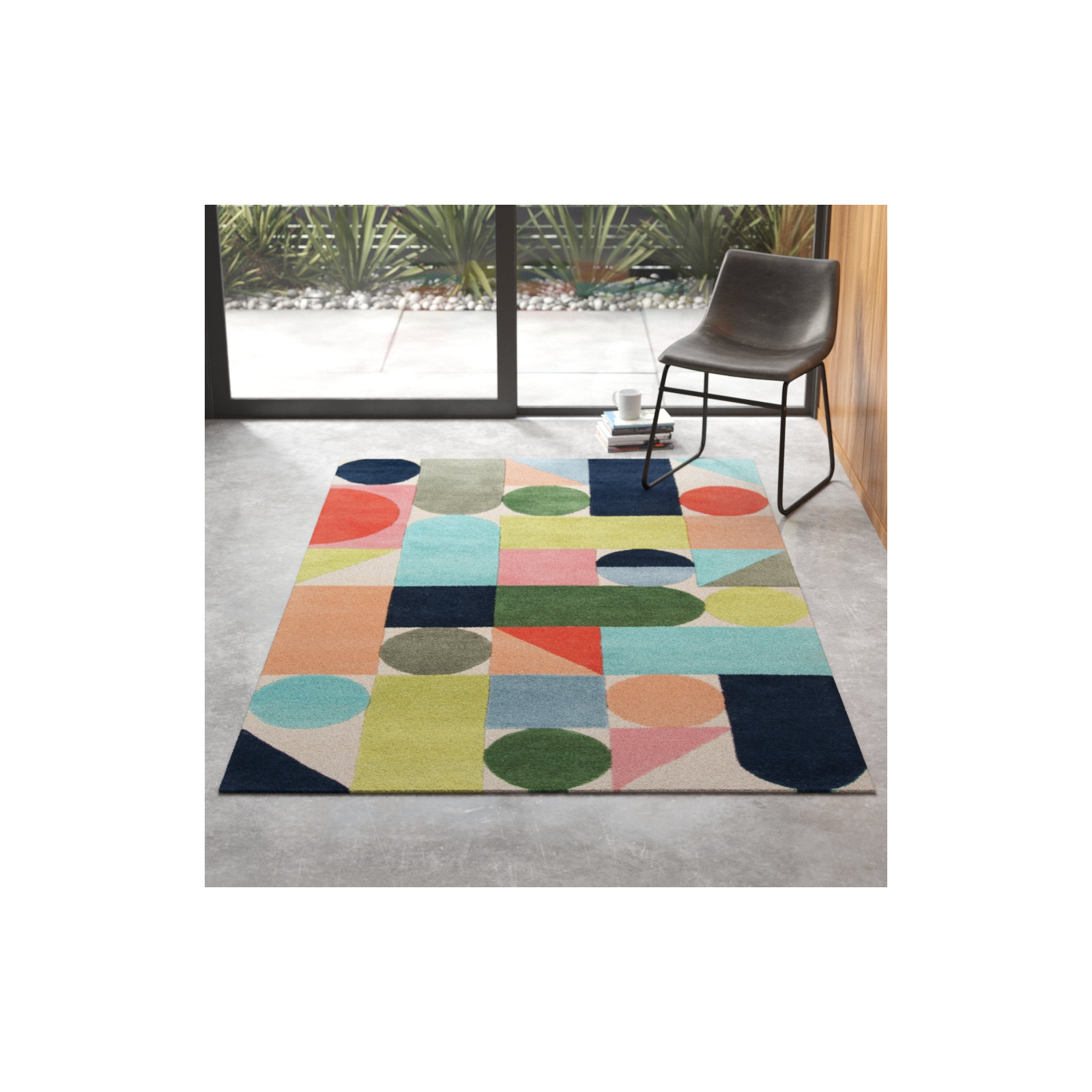 Glory Hand Tufted Wool Rug, Rectangle 3'6" x 5'6"