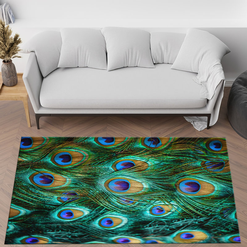 Exquisite Floral Pattern With Pile Soft Printed Rug Ideal for Enhancing the Charm and Elegance of Your Living Space