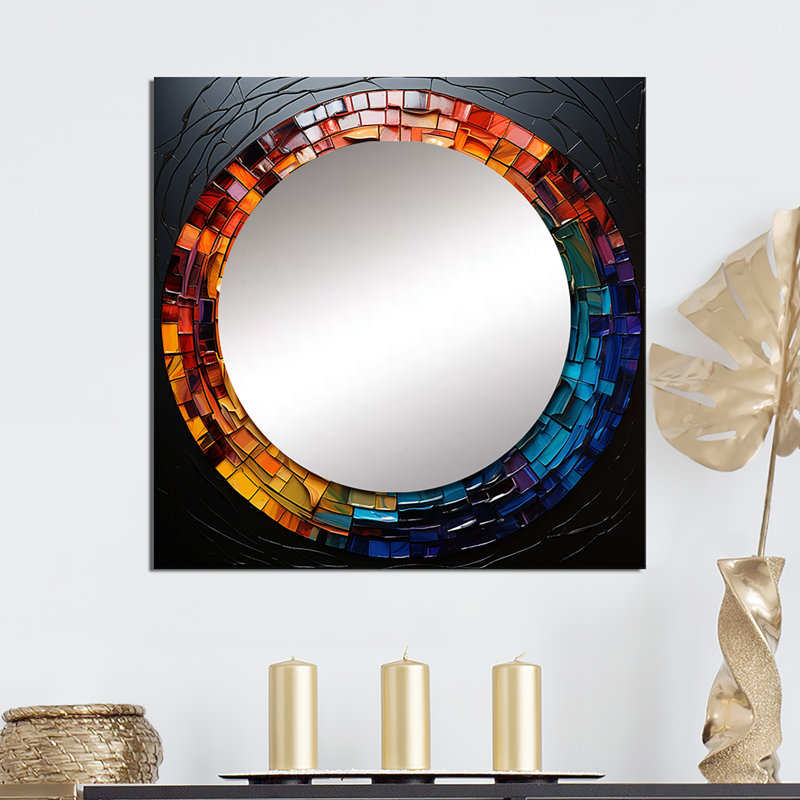 Art mural en miroir Chiril, 29 po x 29 po