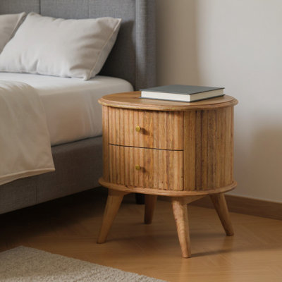  Table de chevet 2 tiroirs Hamptonhurst