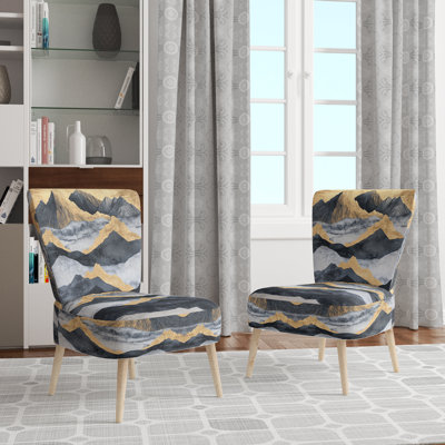 Chaise rembourrée Abstract Landscape