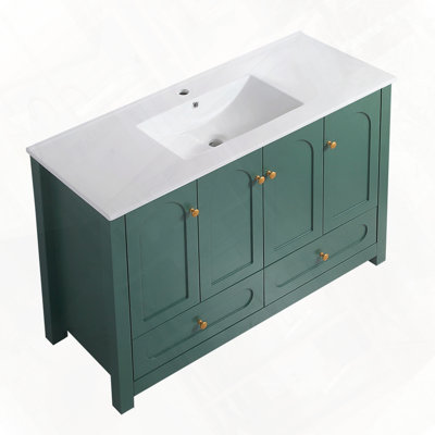 Meuble-lavabo avec lavabo en céramique