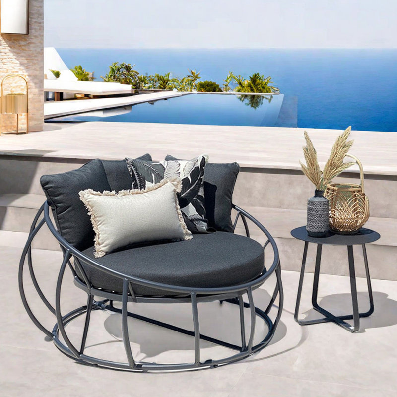 Dirko - Person Patio Conversation Set with Cushions