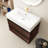 Louka 29.9'' Single Bathroom Vanity with Quartz Top-1767256376-1767256358