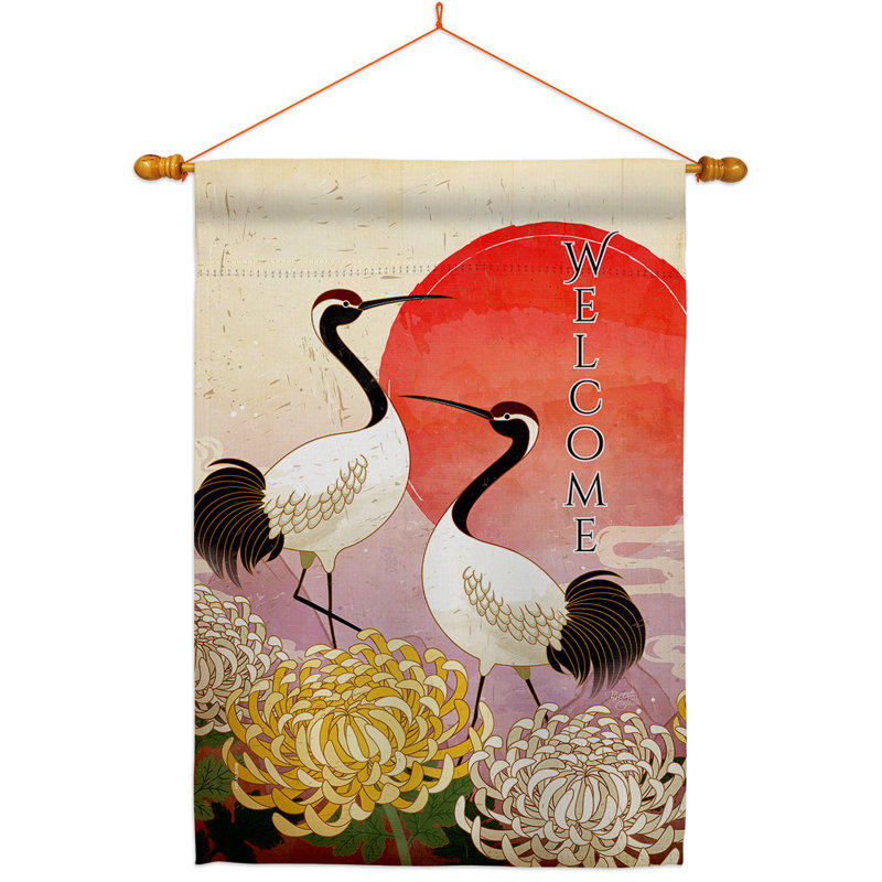 Double Sided 40'' H x 28'' W Polyester Animal Flag Set