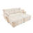 Ergonomic Two-Seater Sofa Sectional Sofa with 2 Ottomans-67943350
