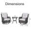 Chaise berçante en osier avec coussins Schutt-925171962